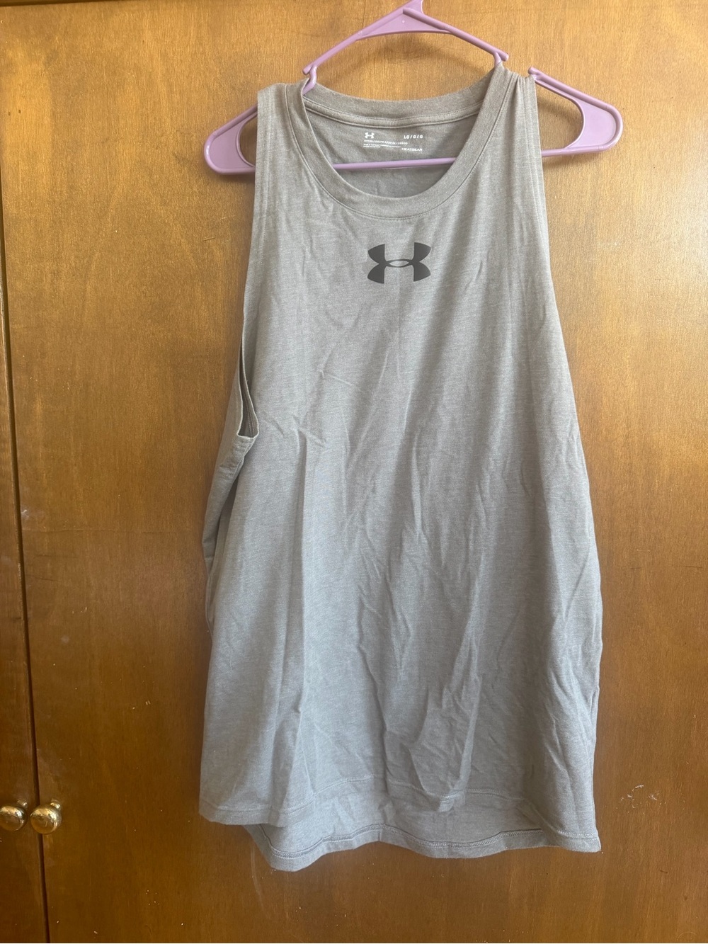 Under Armour Taupe Athletic Sleeveless Tank